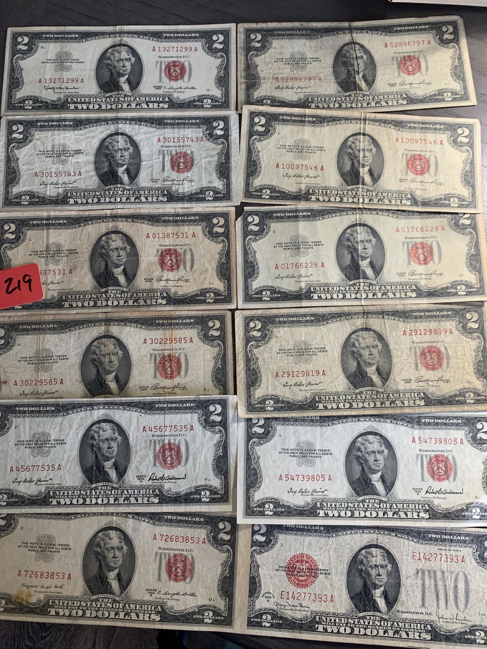 1928, 1963, (9)1953 SILVER CERTIFICATES (1 of 5)