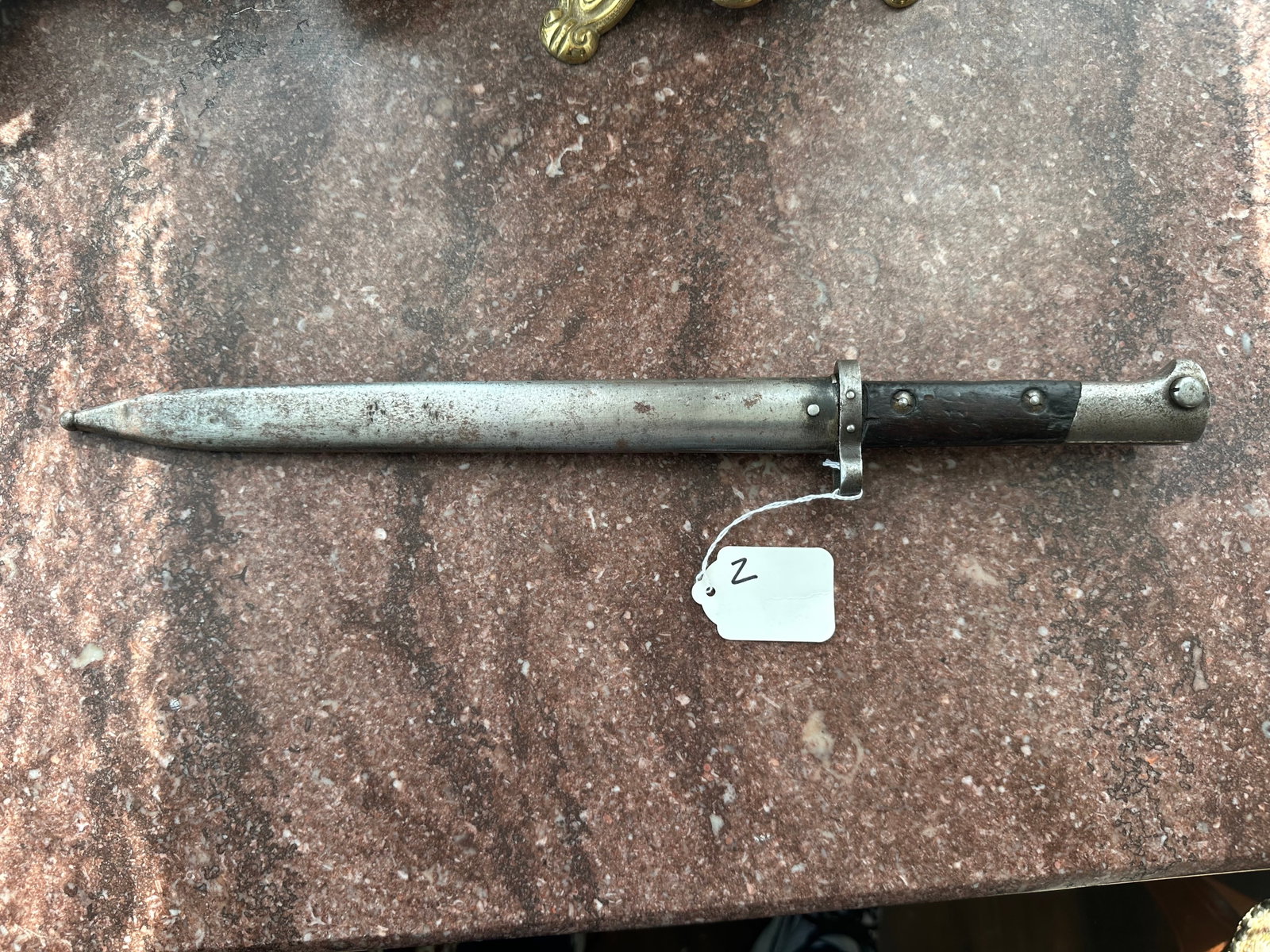 GERMAN K98 BAYONET WITH SCABBORD: AS SHOWN IF YOU HAVE ANY QUESTIONS PLEASE ASK