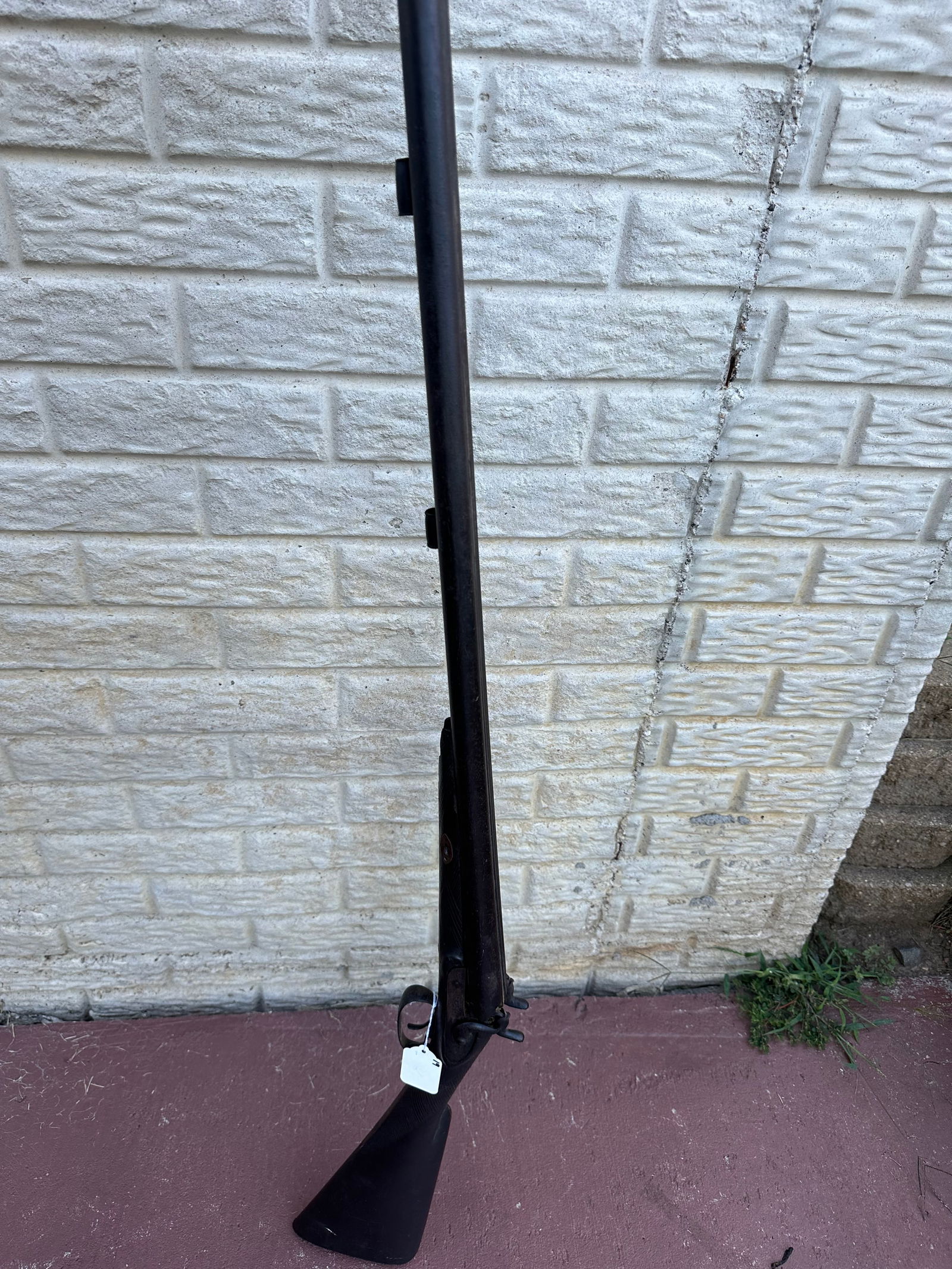 12GA S/S DOUBLE BARREL B/P SHOTGUN WALL HANGER (1 of 7)