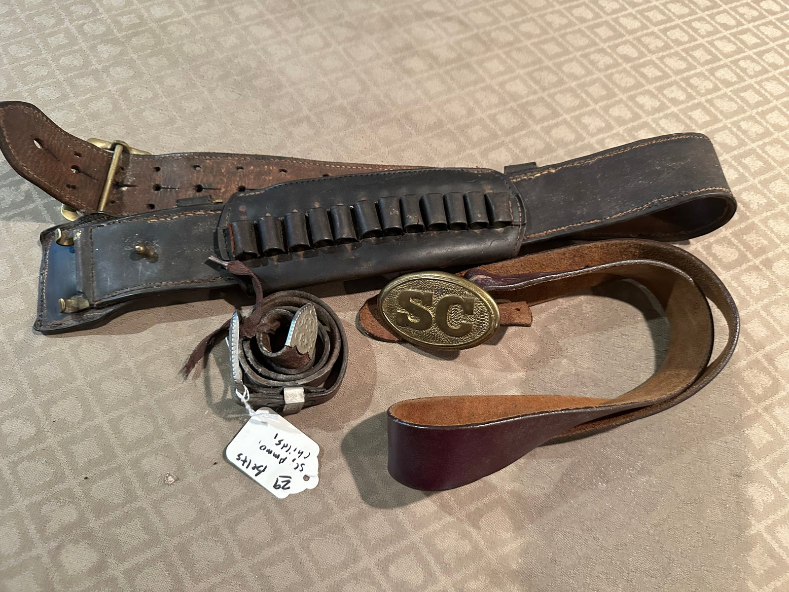 BELTS - SC, CORDOVAN AMMO, CHILDS: AS SHOWN IF YOU HAVE ANY QUESTIONS PLEASE ASK