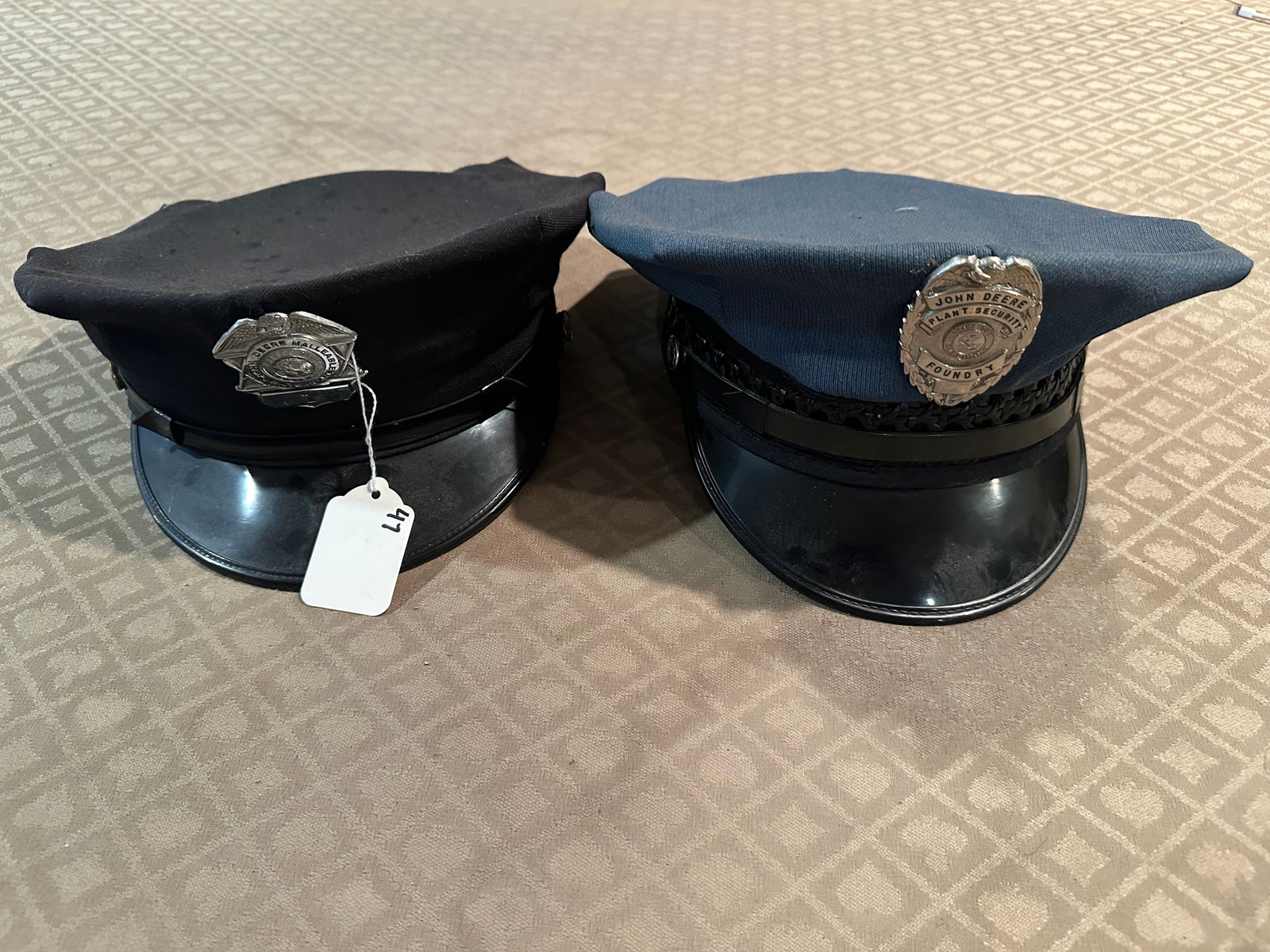 2 JOHN DEER SECURITY GUARD HATS (1 of 4)