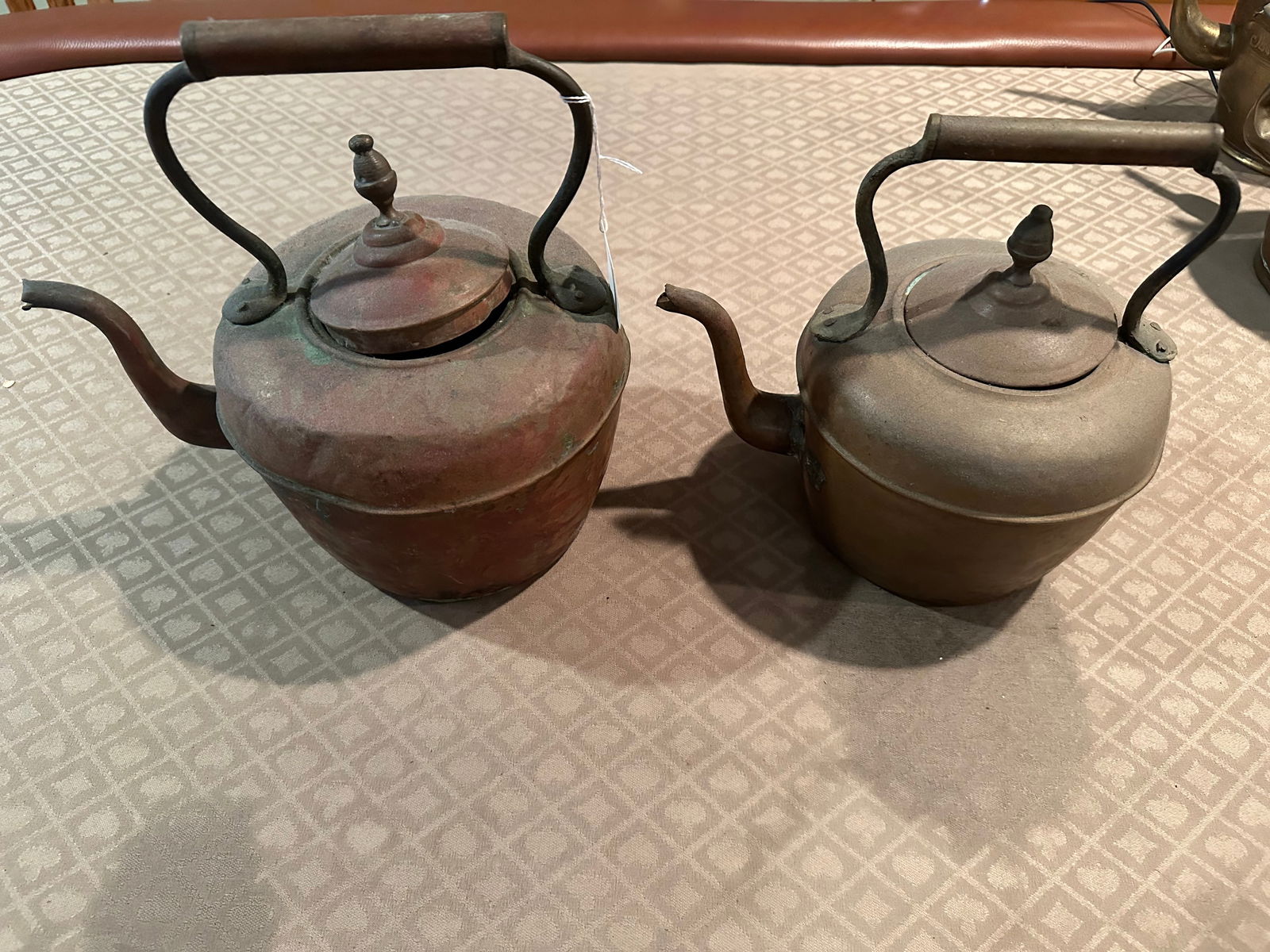 2 VINTAGE COPPER TEA KETTLE MORROCCAN (1 of 6)