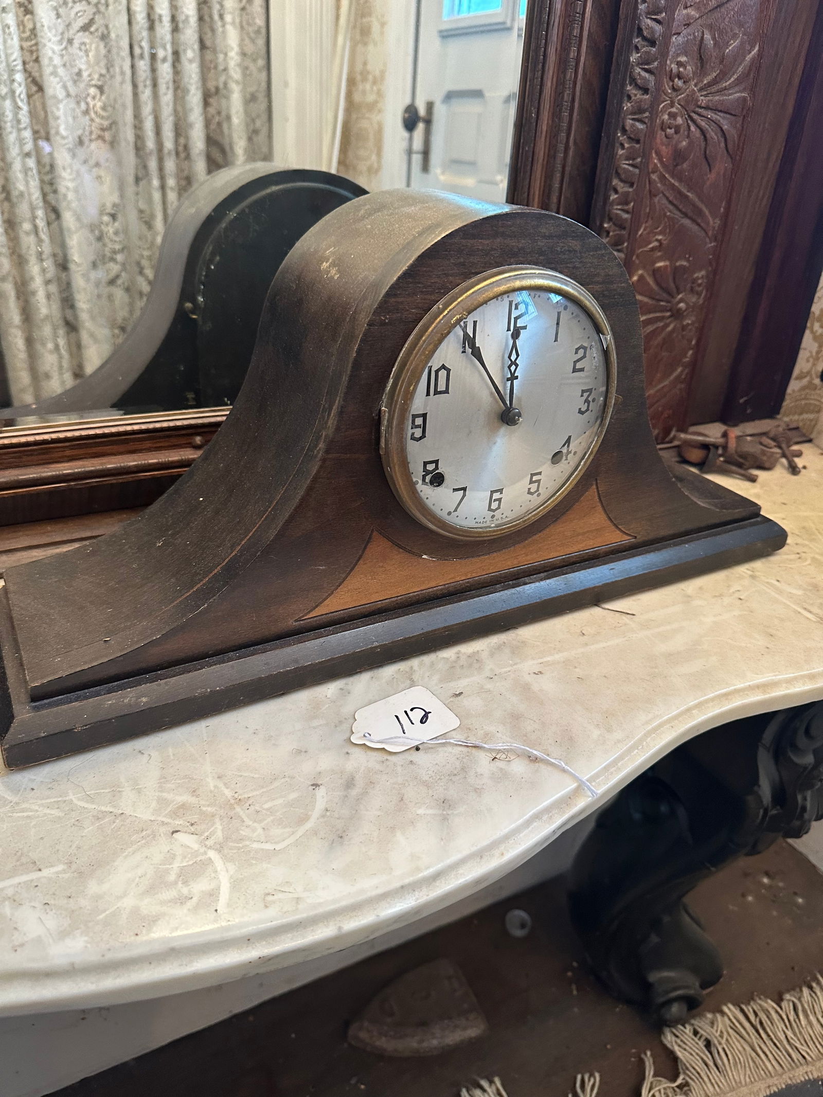 GILBERT MANTLE CLOCK WORKING (1 of 3)