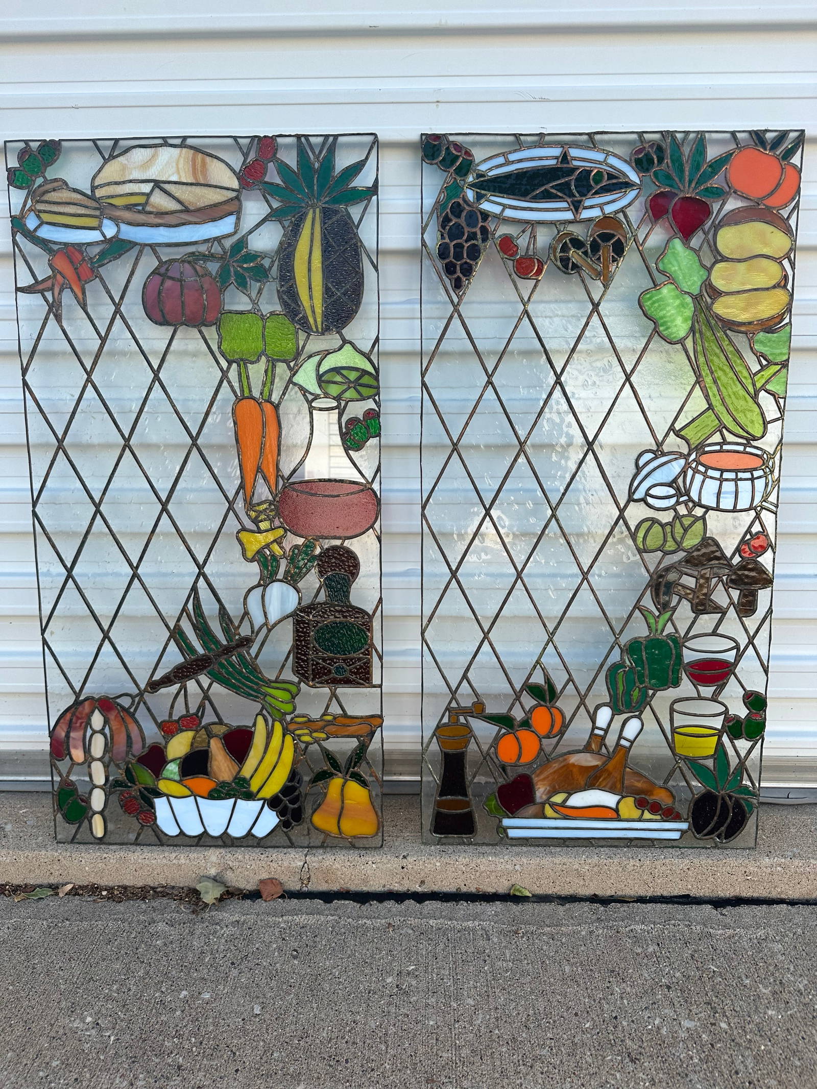 Stained Glass Vegetables Auction