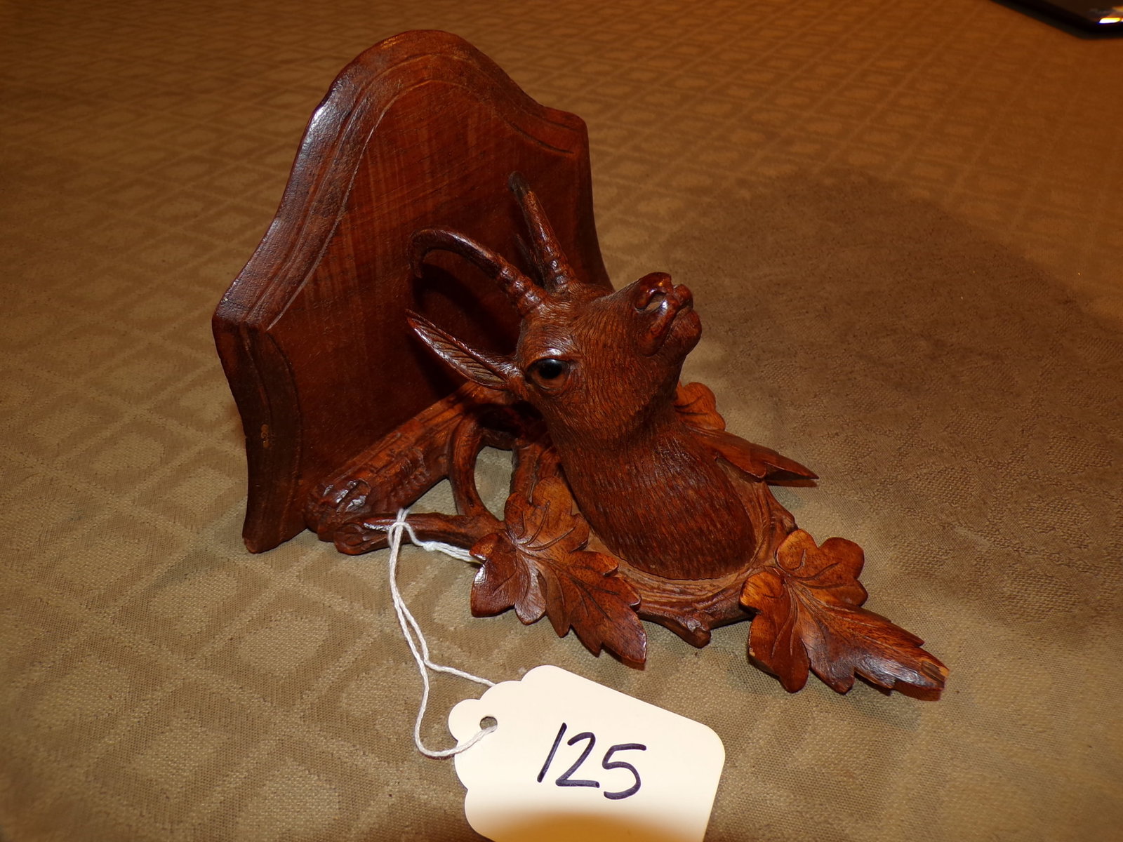 HAND CARVED BLACKFOREST CHAMOIS BRACKET SHELF (1 of 5)