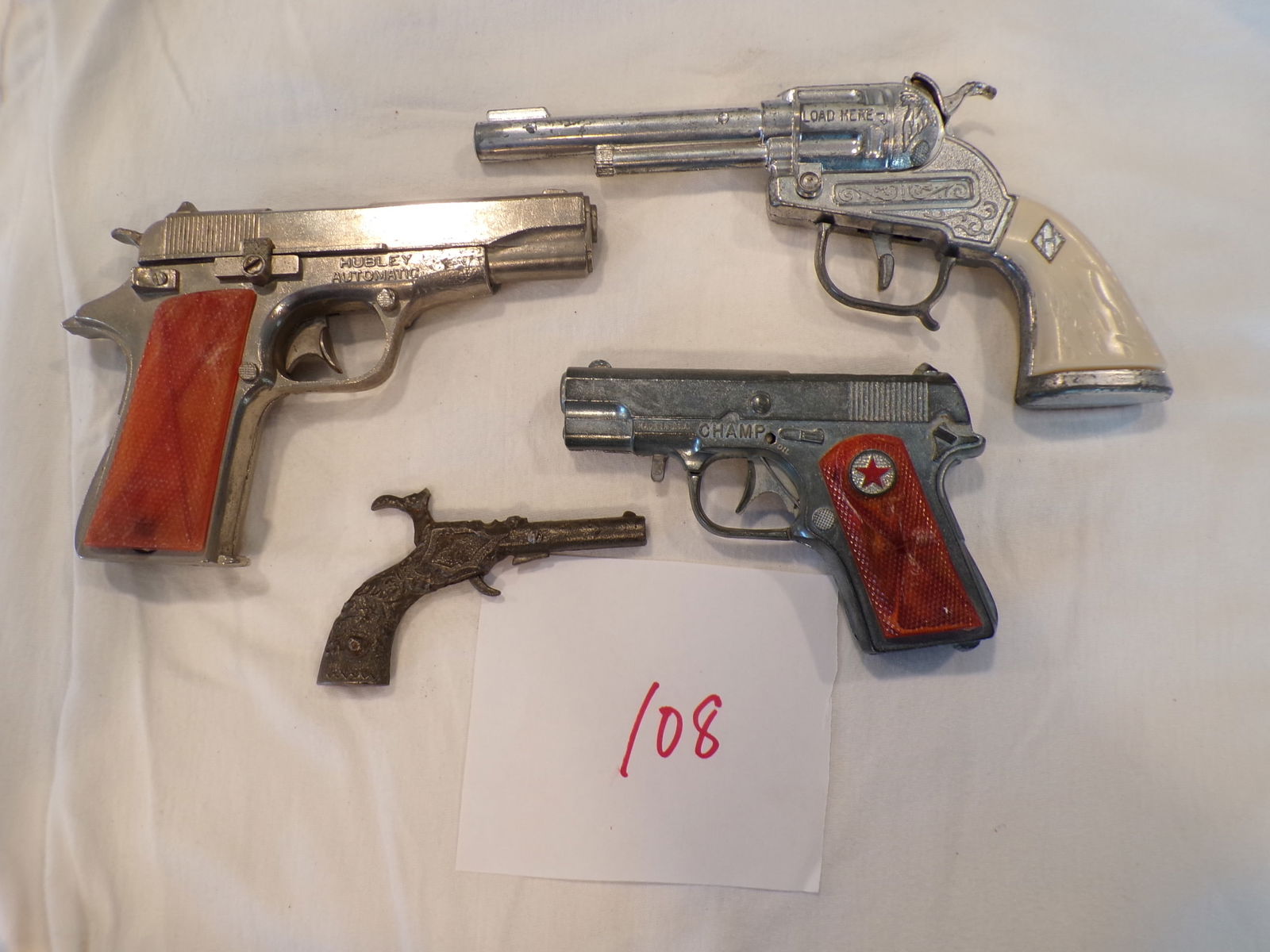 CAP GUNS LOT WITH HUBLEY: AS SHOWN IN PICTURES