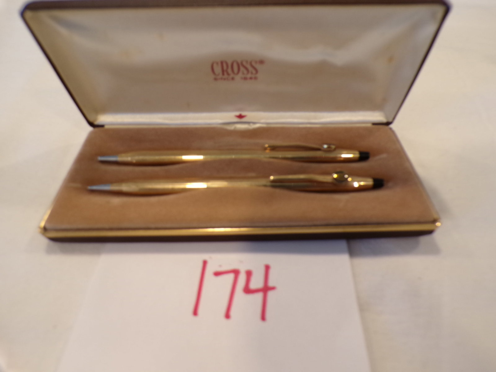 CROSS 10K GOLD FILLED CROSS PEN & PENCIL SET (1 of 3)