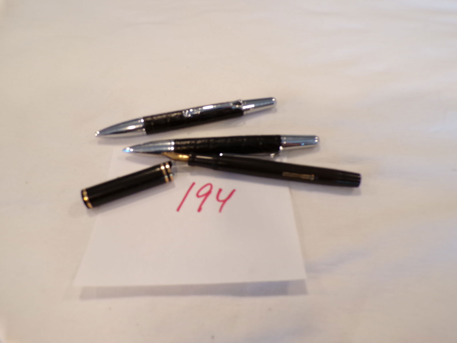 2 MADE IN CHINA FOUNTAIN PENS, WAHL FP 14K NIB (1 of 3)