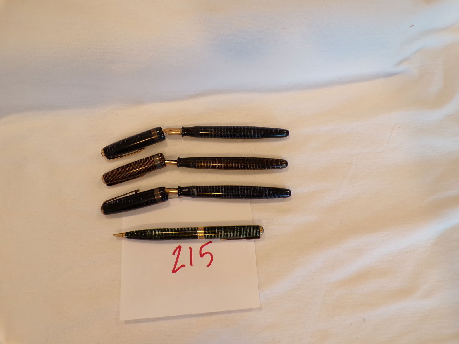 PARKER VACUMATIC PEN & PENCIL SET (3)PENS & PENCIL (1 of 3)
