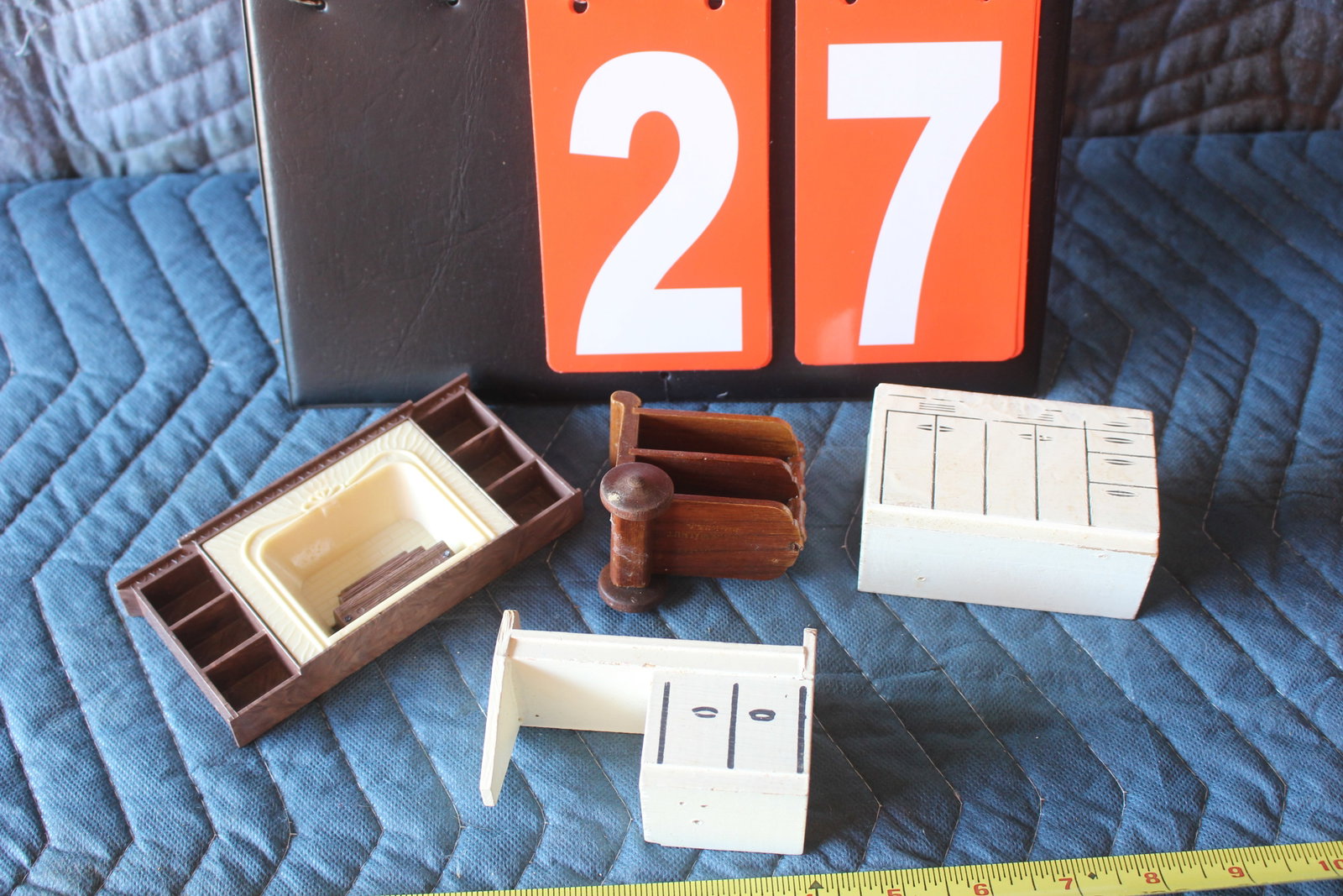 PLASCO, STROMBECKER TEACART, MISC DOLLHOUSE FURNITURE: none