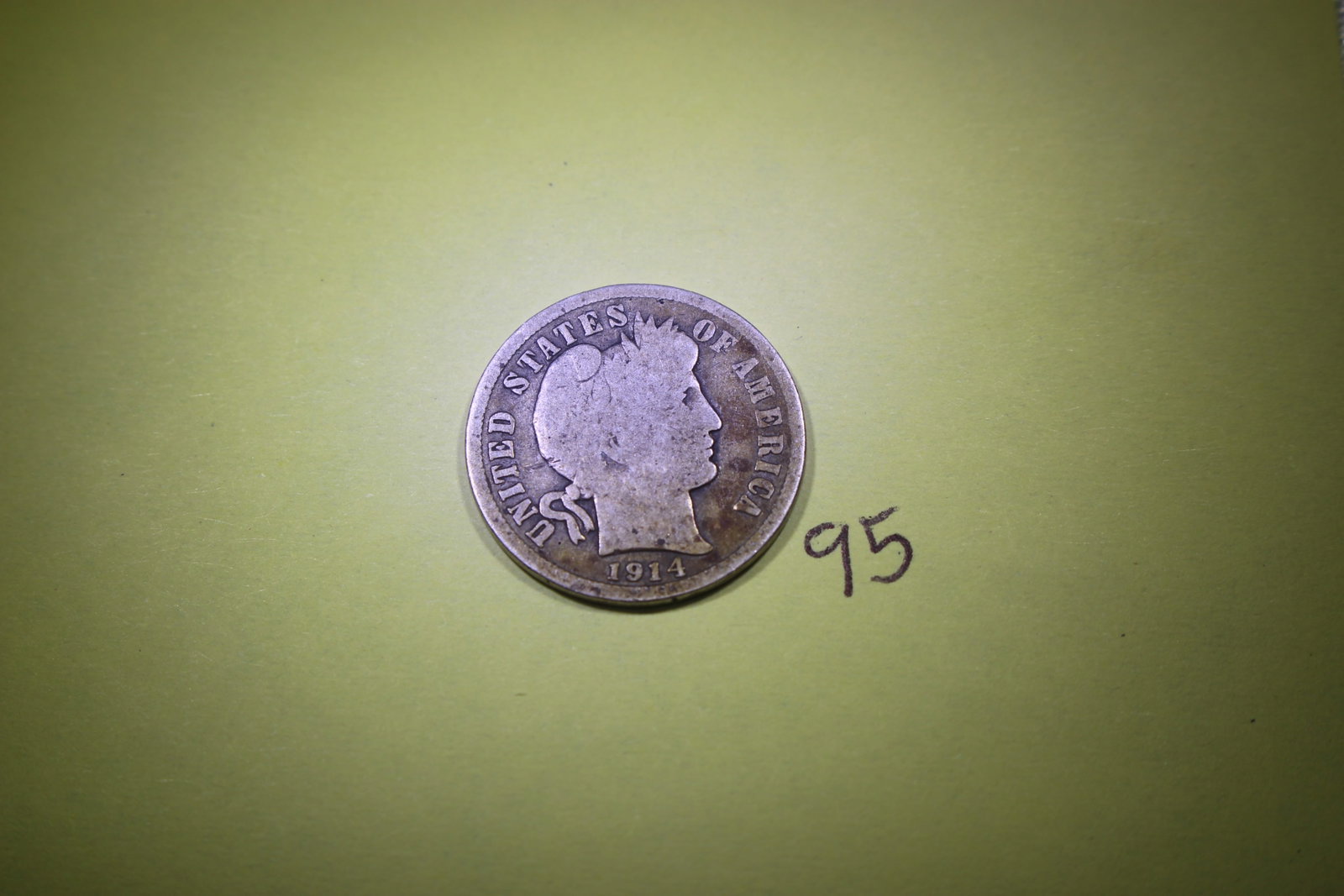 1914 D BARBER DIME: none