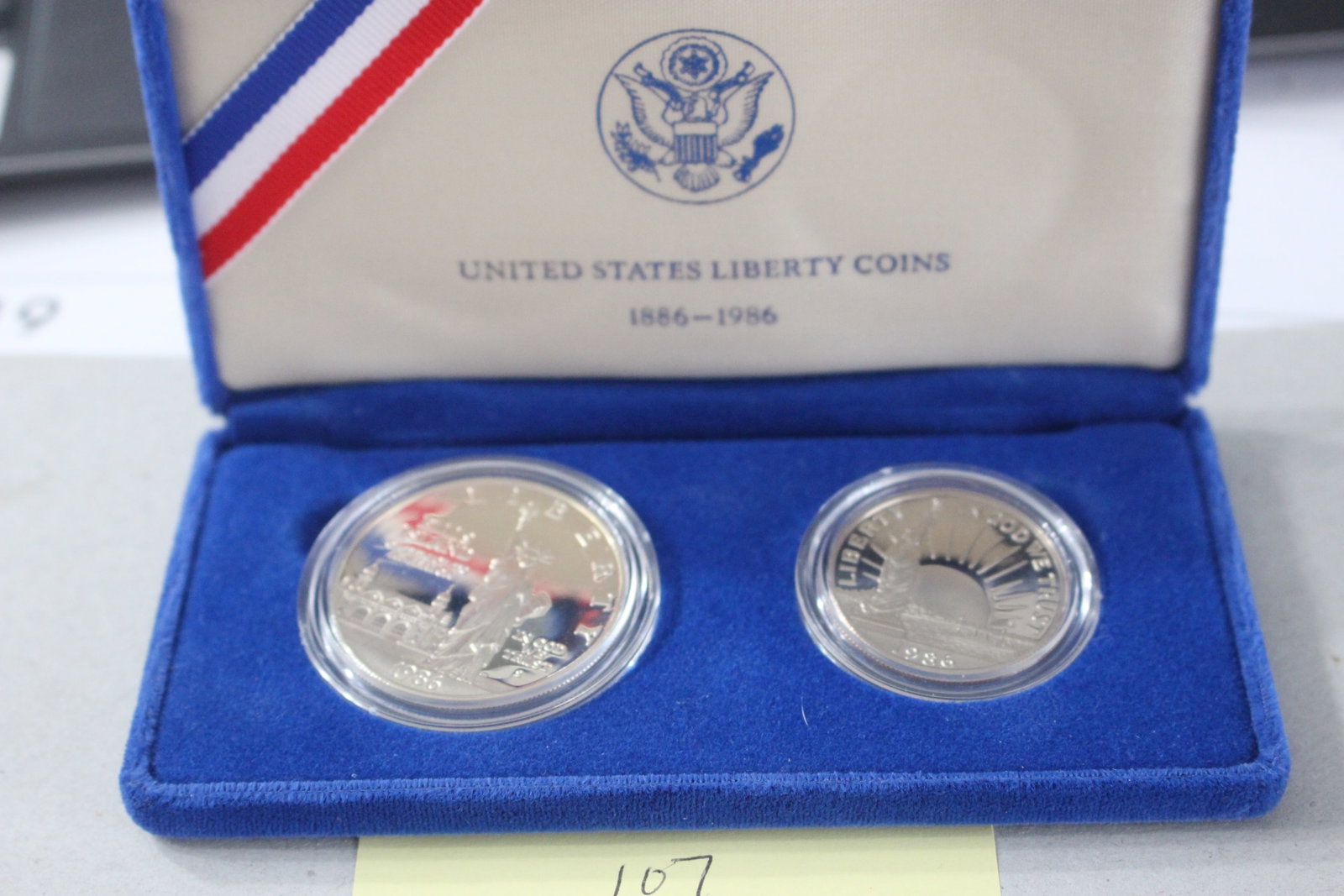 1986 UNITED STATES LIBERTY COINS: none