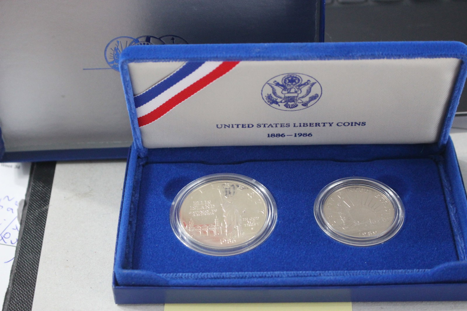 1986 UNITED STATES LIBERTY COINS WITH BOX: none