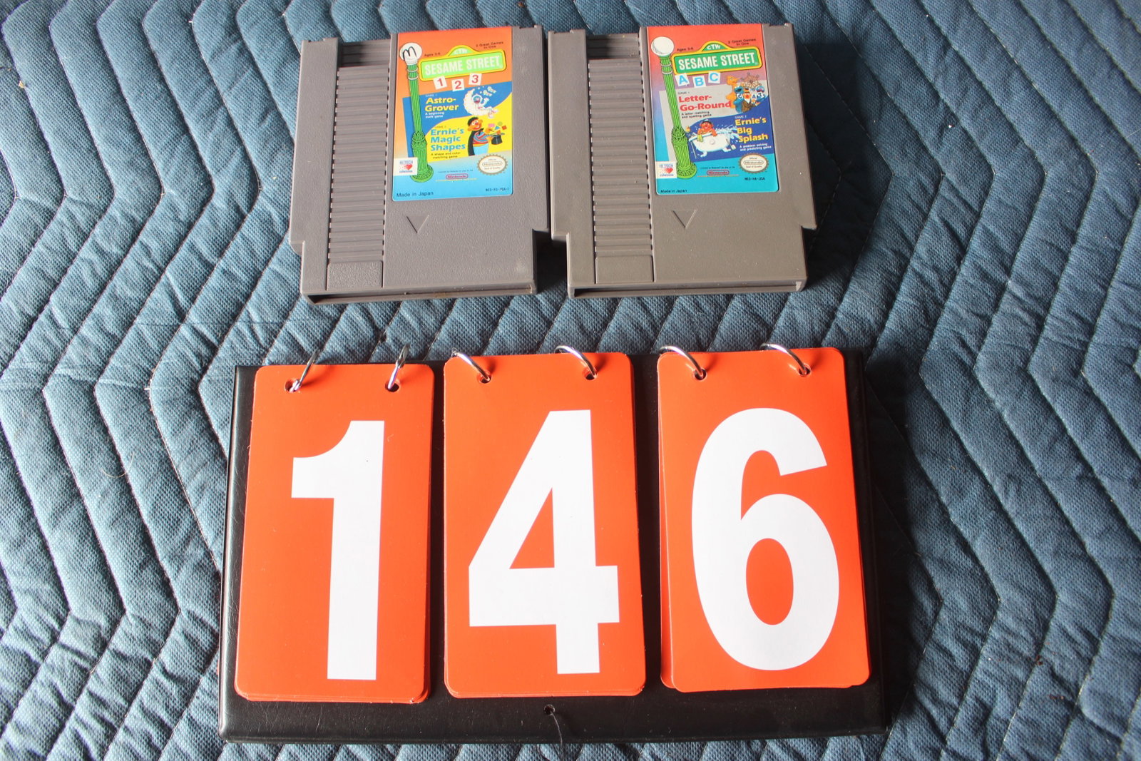 LOT OF 2 NINTENDO NES GAMES SESAME ST ABC & 123: none