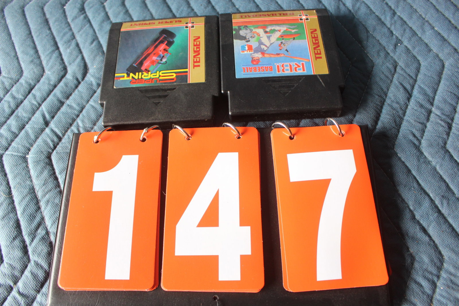 (2) TENGEN NINTENDO NES GAMES SUPER SPRINT & RBI BASEBALL: none