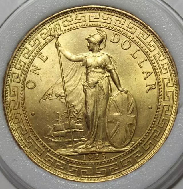 CHINA-HONG KONG 1925C 1 Dollar Gold Restrike (1 of 3)