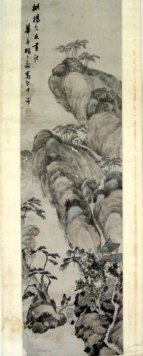 Chinese Painting(Hu Gongshou): Chinese Painting(Hu Gongshou),Length:133cm Width:36cm.胡公壽 (1823—1886)，華亭（今上海松江）人。初