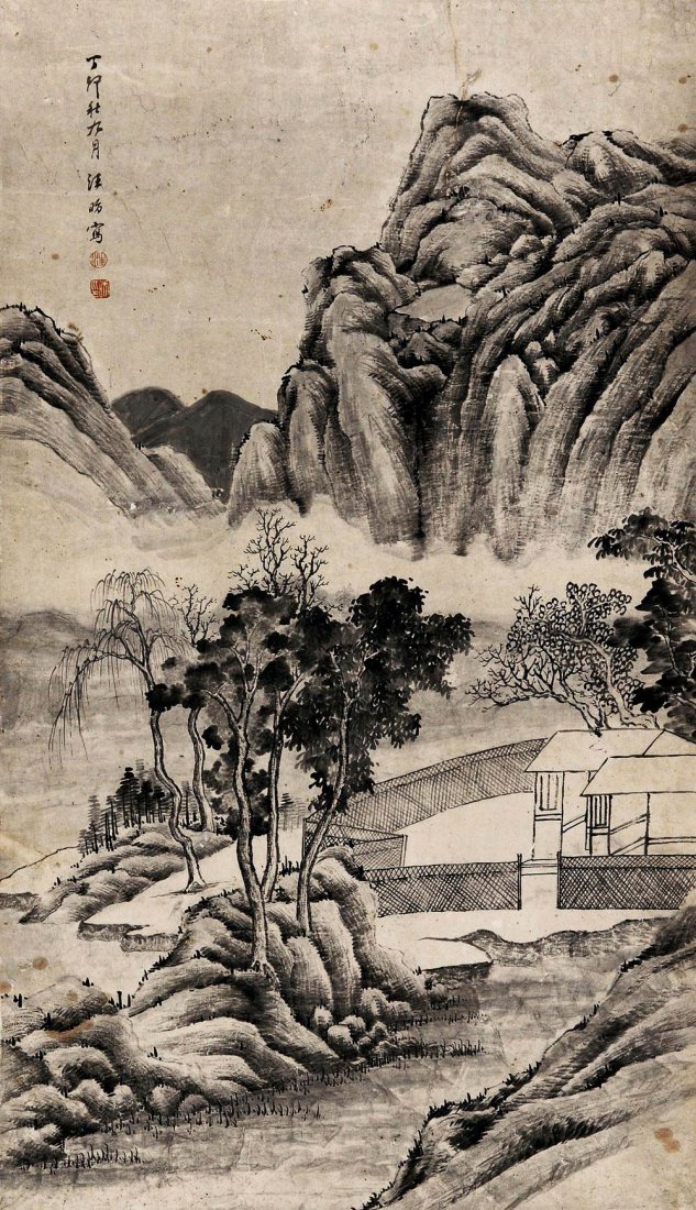 Chinese Painting(Wang Fang): Chinese Painting(Wang Fang),Length: 104cm Width:59cm.汪昉（壹七九九－壹八七七），字叔明，
