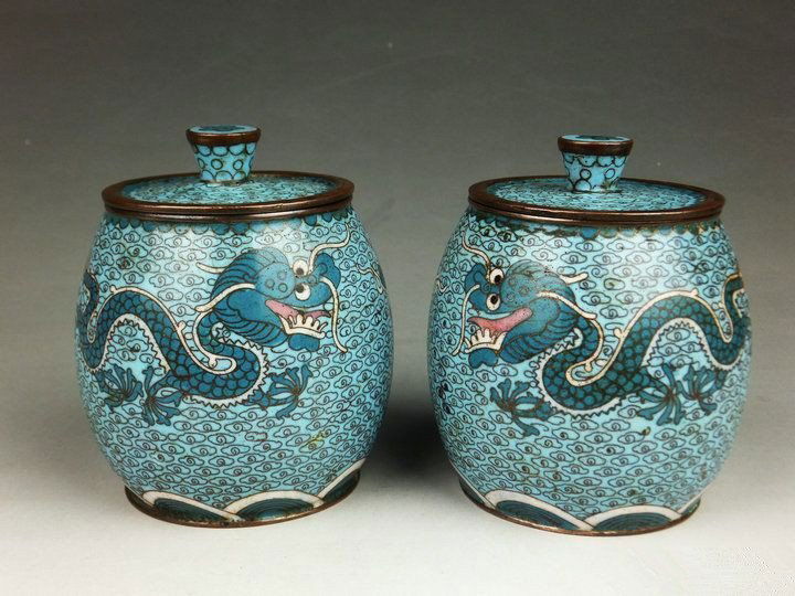 Chinese 19th century enamel pot (1 of 5)