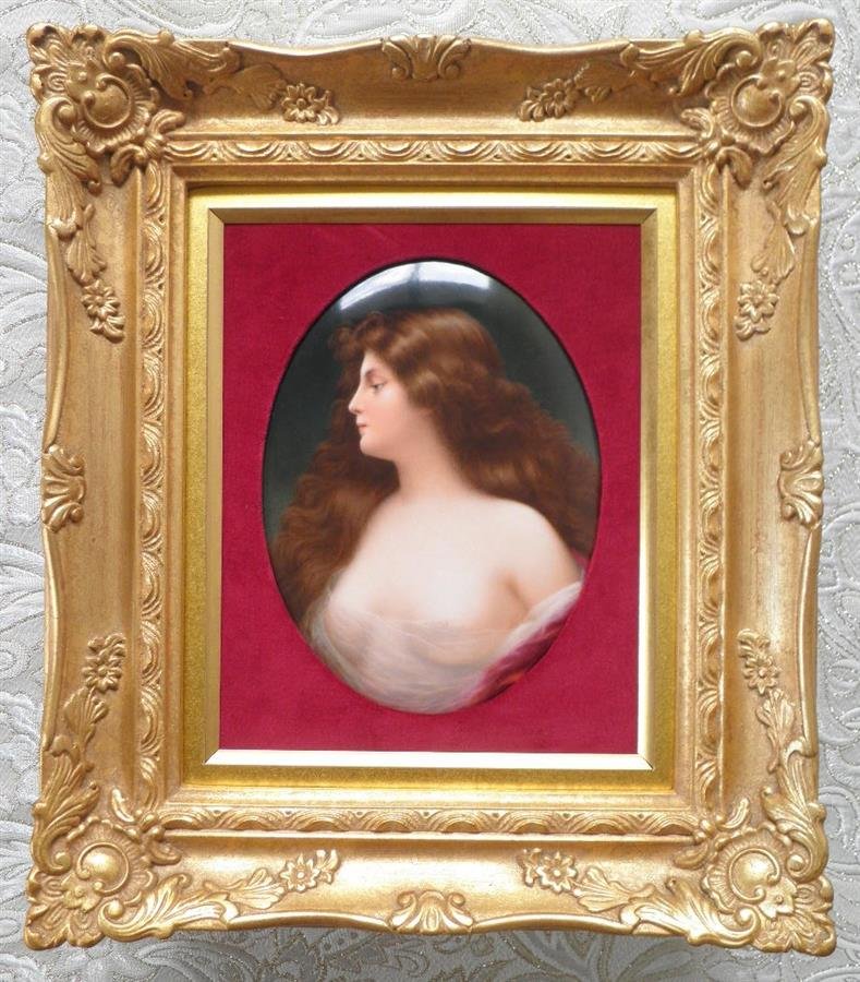 Late 19th Century German KPM Painted Porcelain Plaque (1 of 6)