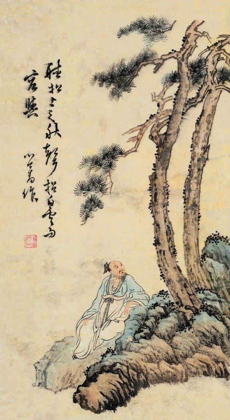 Chinese Painting(Pu Ru): Chinese Painting(Pu Ru) ,Length:58cm Width:32cm.溥心畬（1896年9月2日～1963）原名愛新覺羅·溥儒A