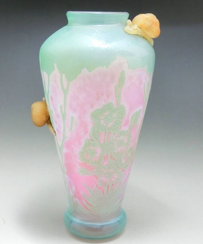 A FINE DAUM NANCY signed and fire polished art glass va (1 of 10)
