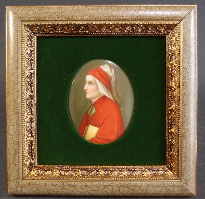 19th century German hand-painted ceramic plate (1 of 5)