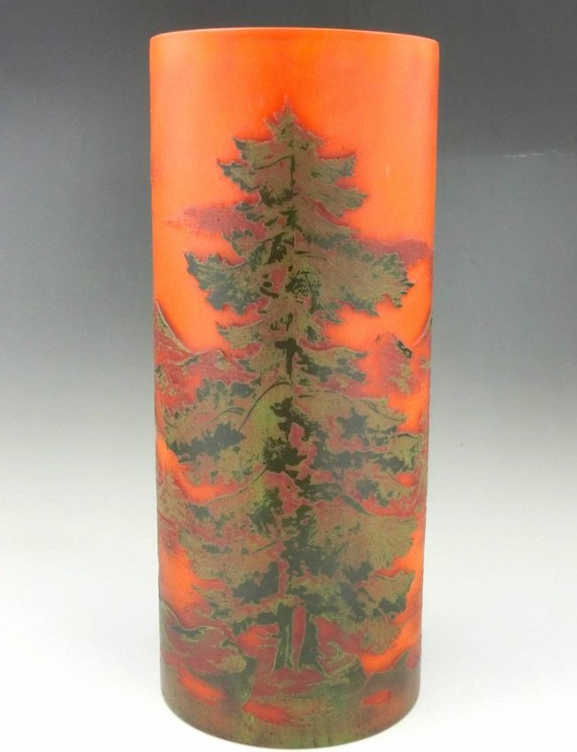 DAUM NANCY CAMEO VASE (1 of 9)