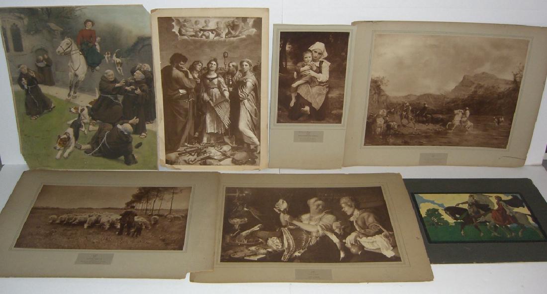 7 vintage prints/chromolithograph (1 of 9)