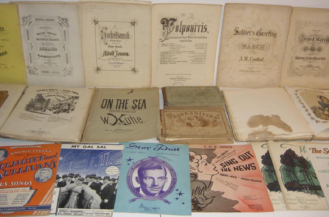 29 pieces 18th/19th century sheet music (1 of 17)
