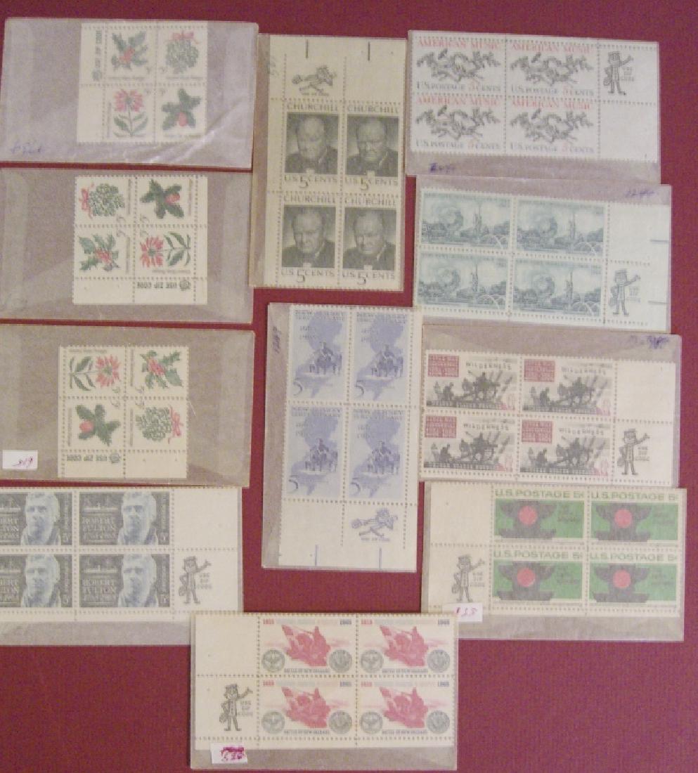 US 11 block stamps with Use Zip Code man (1 of 7)