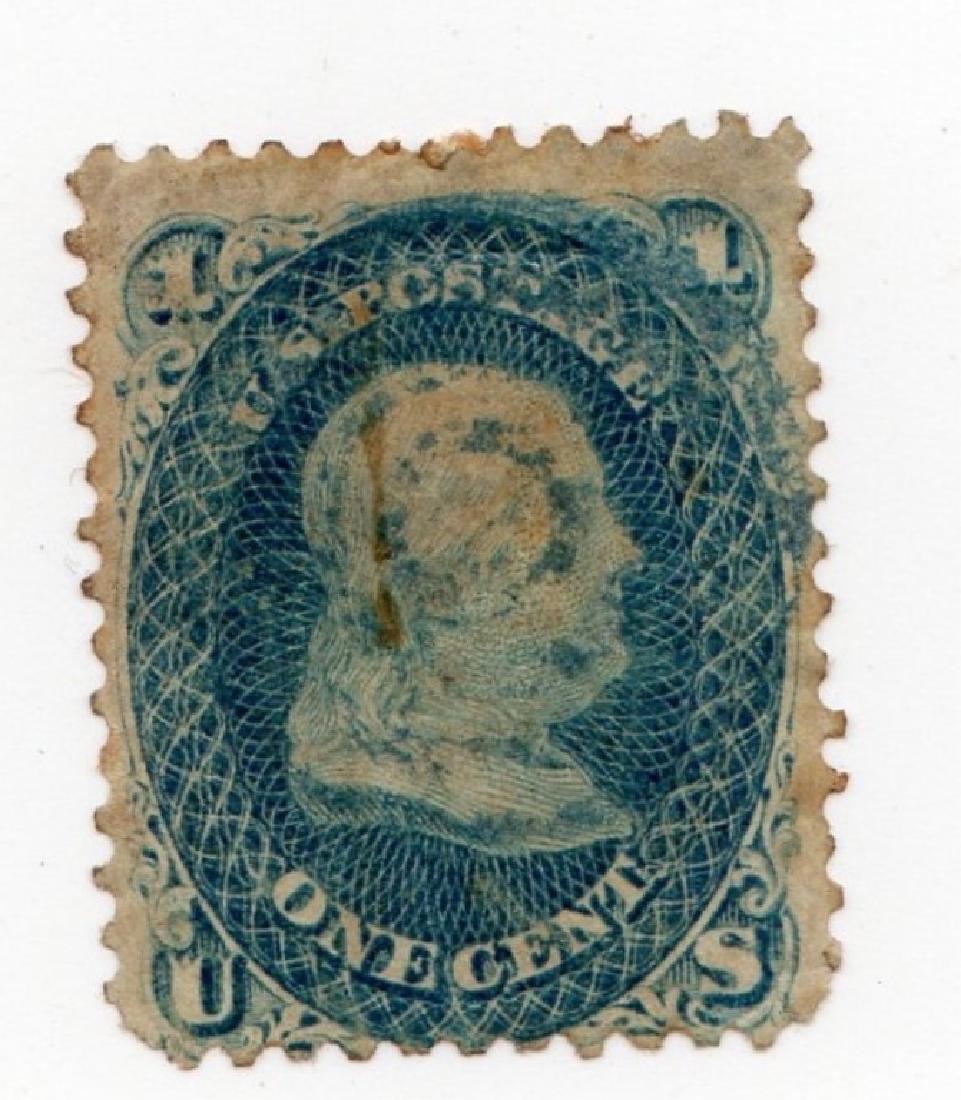 US 1 cent Ben Franklin stamp (1 of 2)