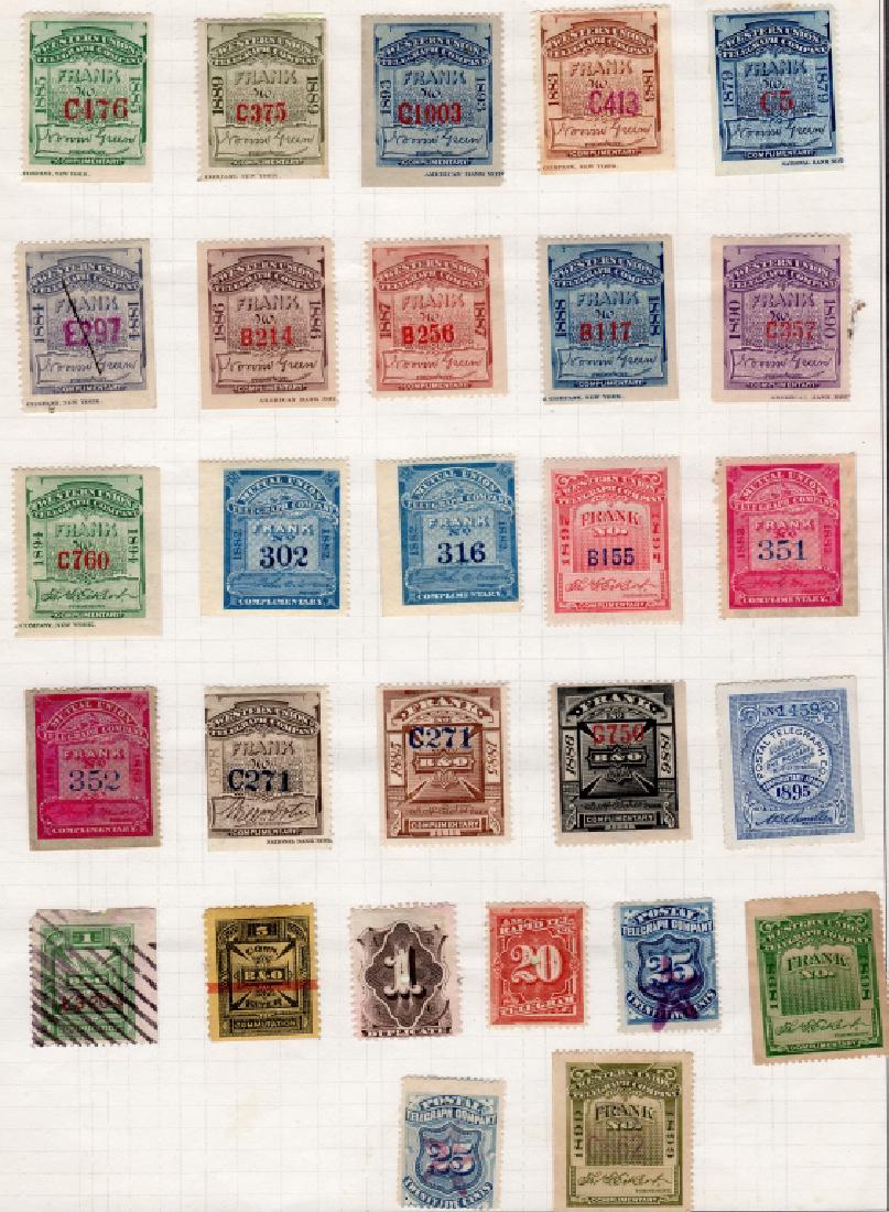 28 US 1879-1895 Telegraph BOB stamps (1 of 4)