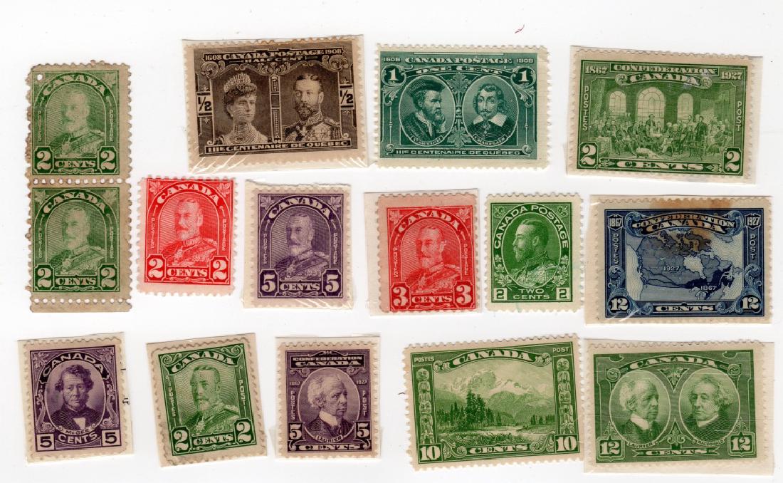 15 Canada stamps 5c 3c 12c 10c 1/2c (1 of 1)