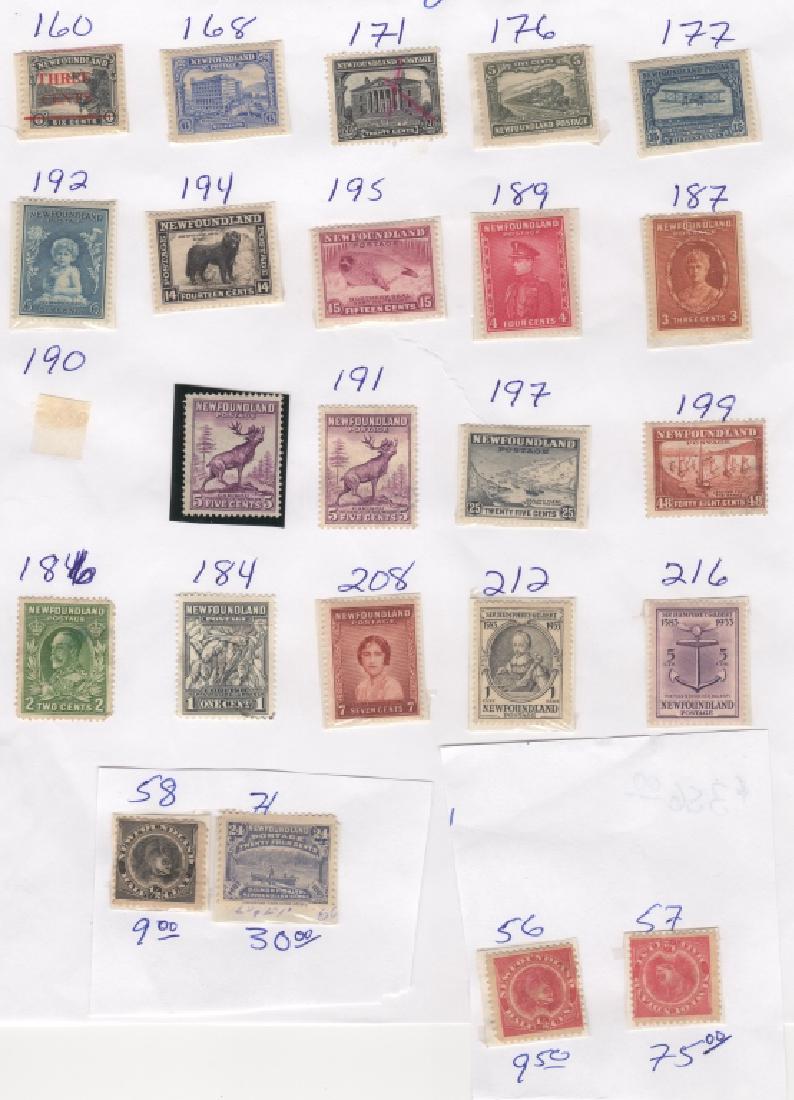 23 Canada New Foundland stamps5c 6c 20c 24c 1/2c (1 of 4)