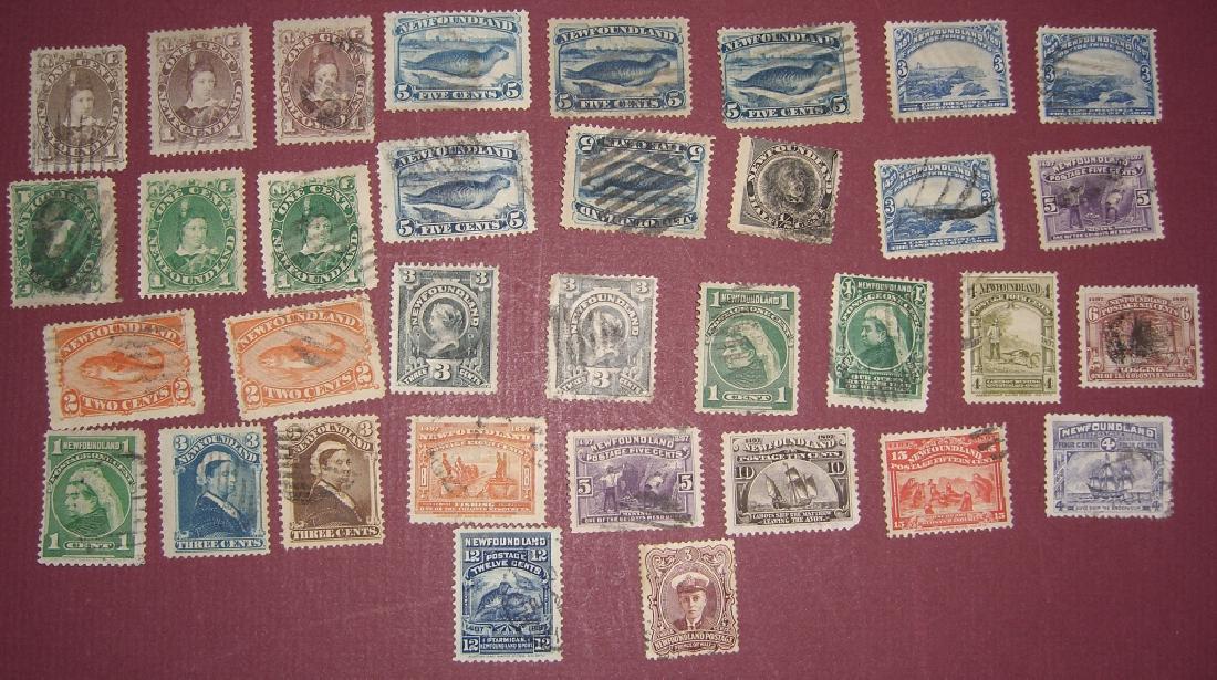 Canada 34 New Foundland stamps (1 of 4)