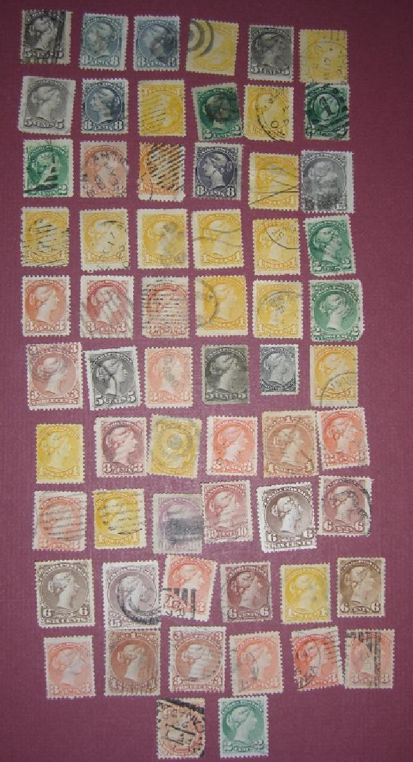 62 1868-1893 Dominion of Canada stamps (1 of 5)
