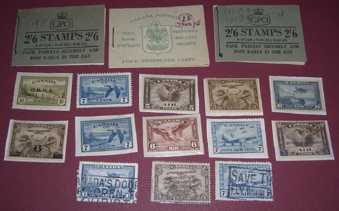 Canada 16 air post & booklet stamps (1 of 7)