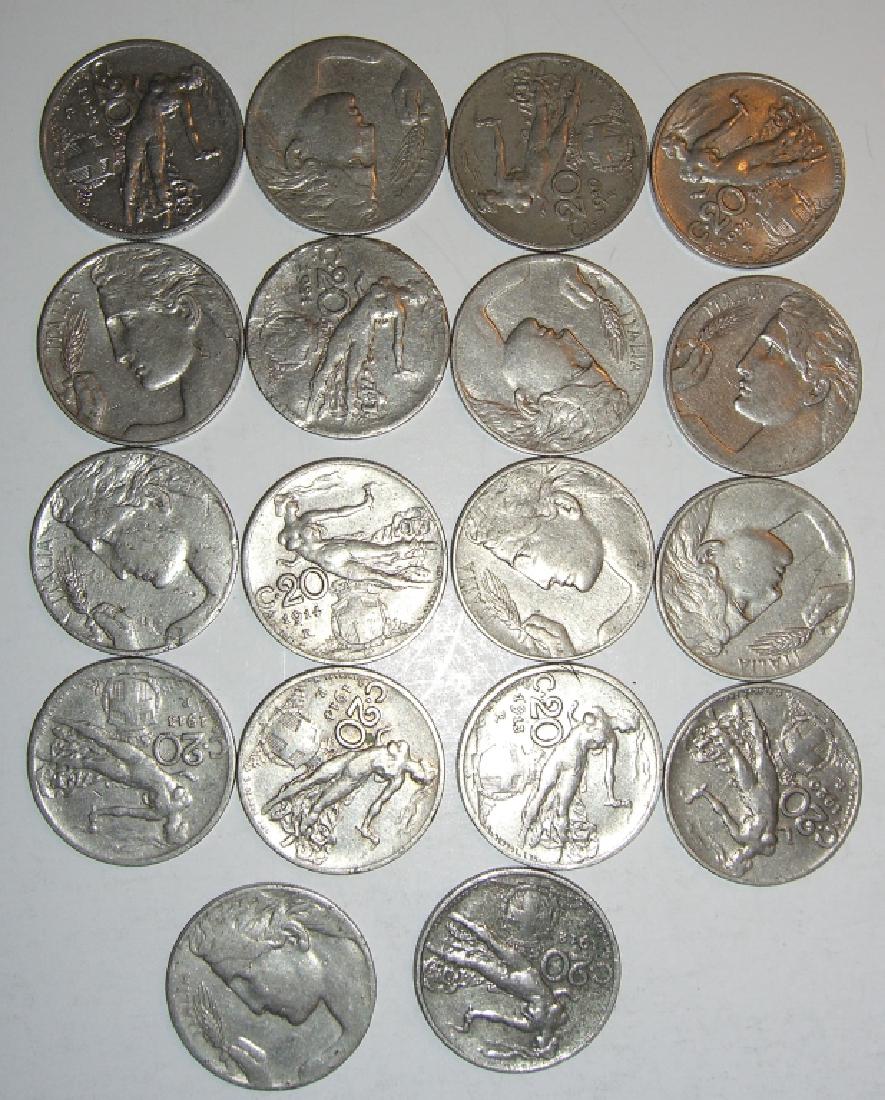 17 Italy 20 centesimi coins lot (1 of 5)