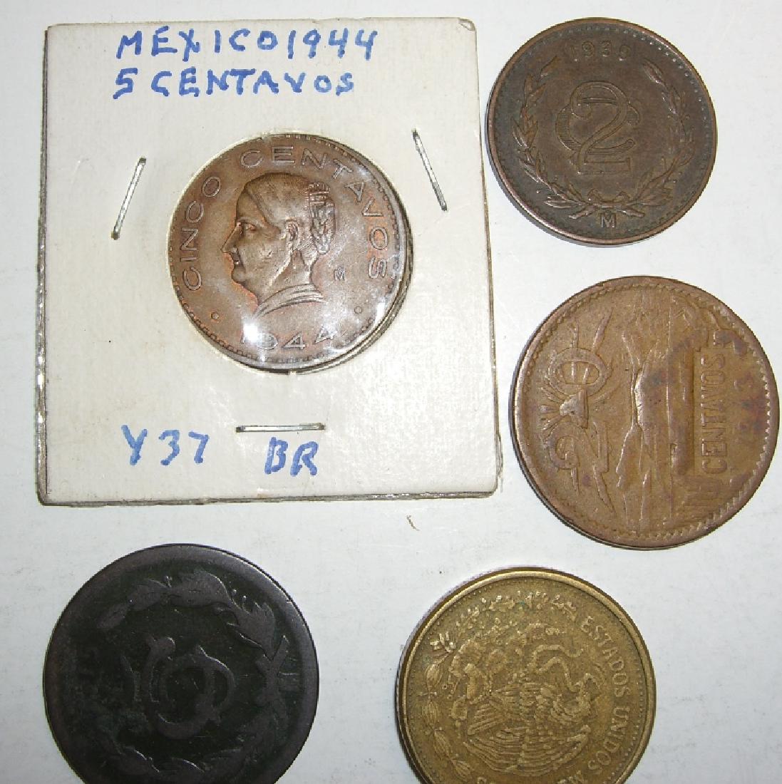 5 Mexico/Mexican mixed coins lot (1 of 5)