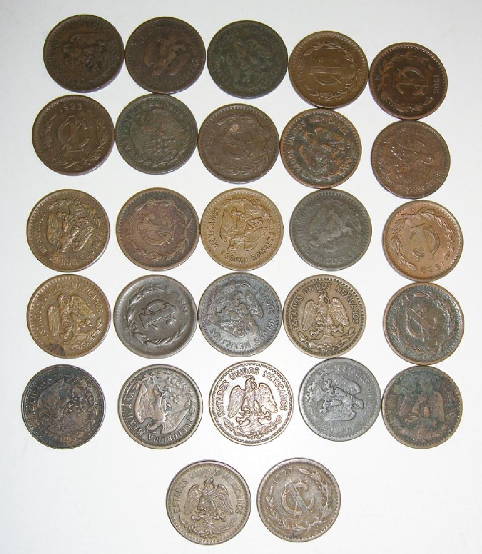 27 1903-1945 Mexico/Mexican 1 centavos coins lot (1 of 5)