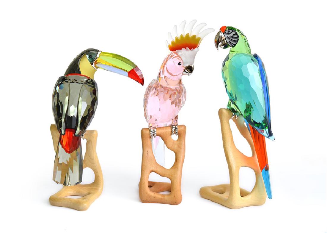 Group of 3 Swarovski Crystal Birds (1 of 10)