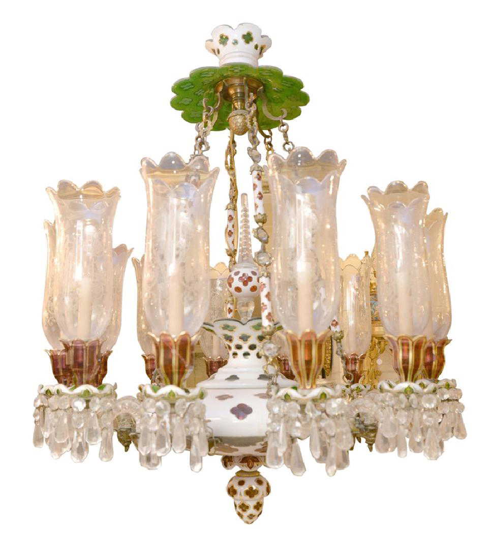 Gorgeous Unique Bohemian Overlay Chandelier