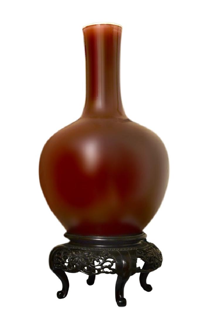 19th C. Sang De Boeuf Porcelain Vase (1 of 1)