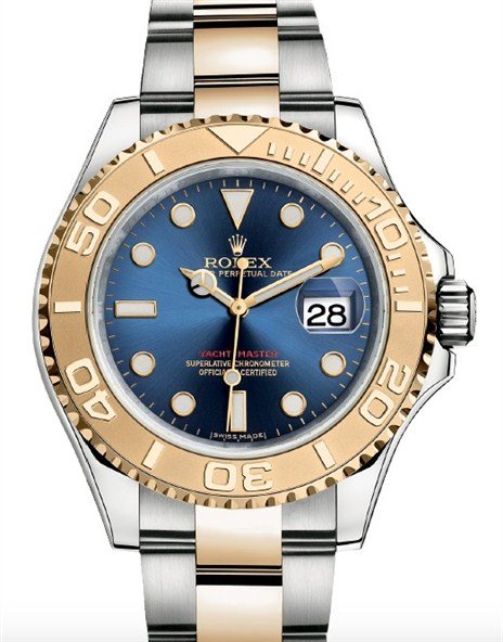 rolex yacht master half gold