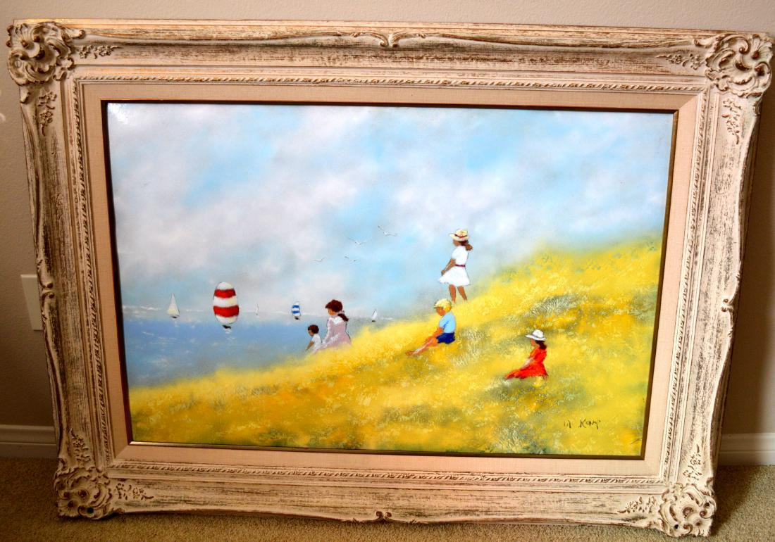 Max Karp 2 Children with 3 Geese in Pond (1 of 3)