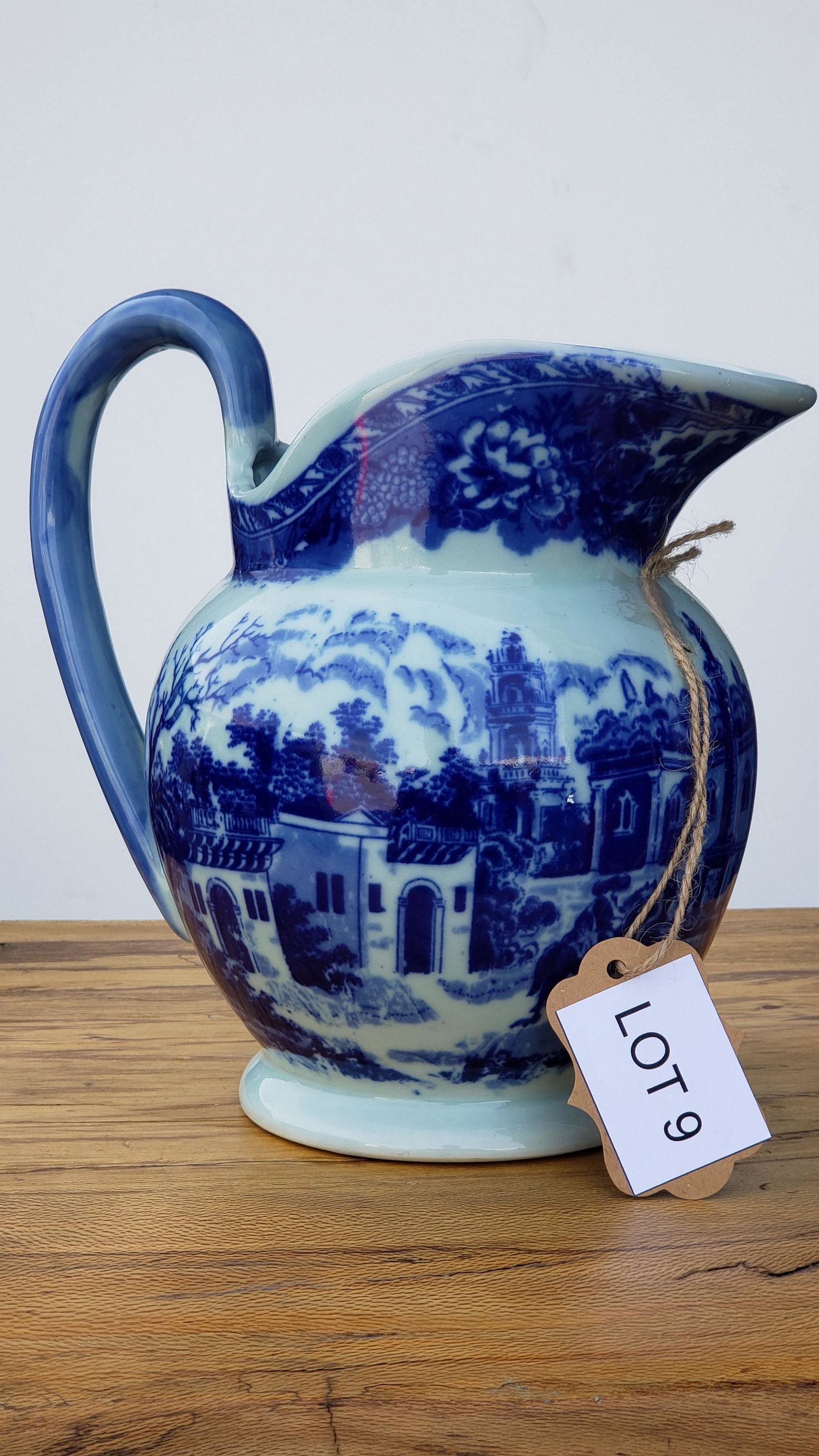 Antique Staffordshire Flow Blue Whampoa Ironstone Cream: In VG+ conditions, stamped at the base, no chips or cracks. Measures