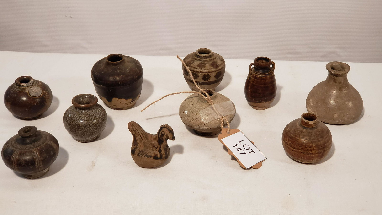 Antique/Vintage Lot of  Thai Sawankhalok Ceramic (1 of 20)