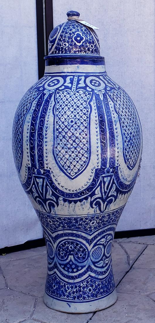 Vintage Large Ceramic Moroccan Vase (1 of 5)