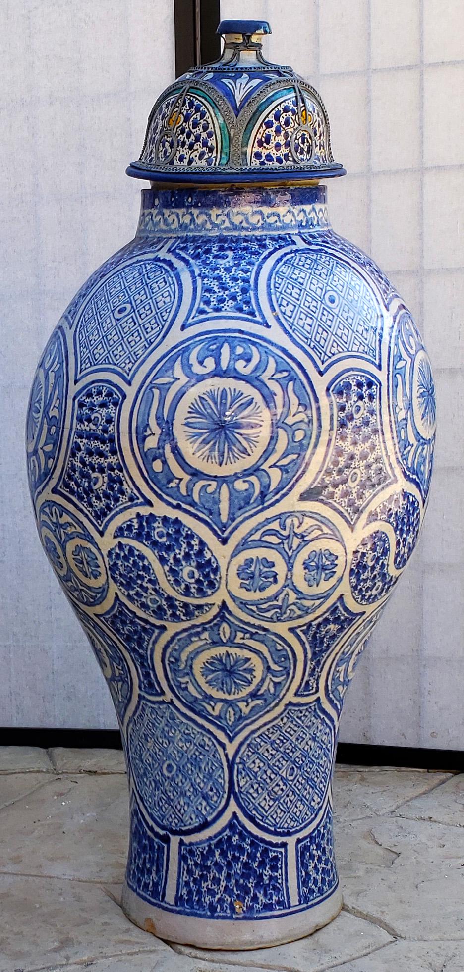 Vintage Large Ceramic Moroccan Vase (1 of 3)